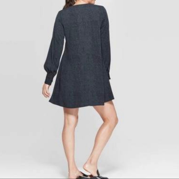 A New Day Dark Green Snake Print Dress - Picture 2 of 6